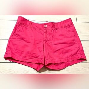 Lilly Pulitzer The Callahan Shorts Womens 2 Hot Pink Cotton 4.5" Inseam LP Small